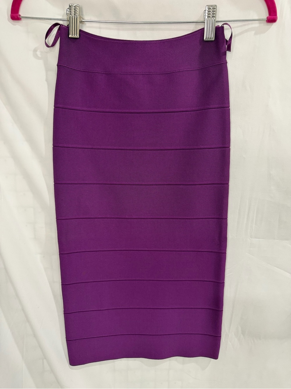 BCBGMaxAzria Violet Bandage Midi Pencil Skirt